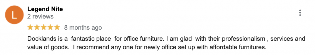 Docklands-Office-Furniture-5-stars