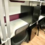 White 4 Legs Office Desks