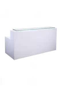 White Gloss Reception Counter | In-House