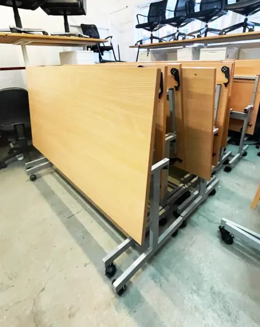Beech Flip Top Rectangular Table