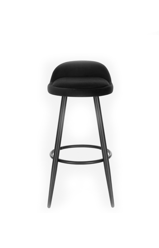 Black Velvet Stools