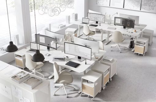 White Office Desks