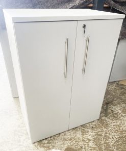White Double Door Cupboard