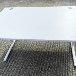 White Desk with white Cantilever Legs