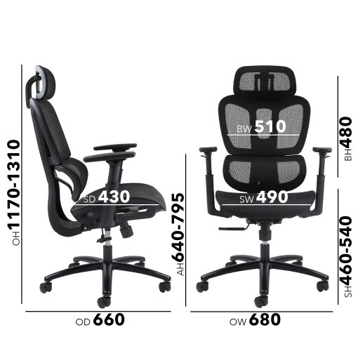 Zala mesh back Executive Chairs | DM
