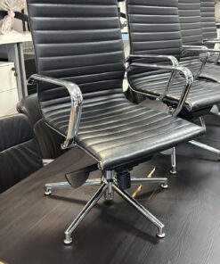 Black Eames Style Conference Chair