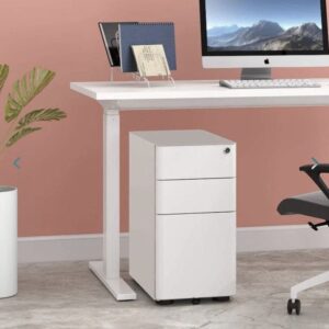 ACTIU White Slimline Pedestal