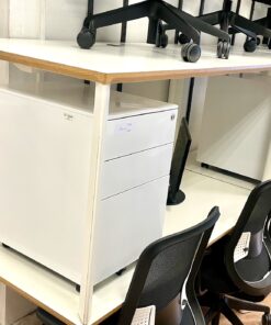 White Walnut Desks with 4 legs
