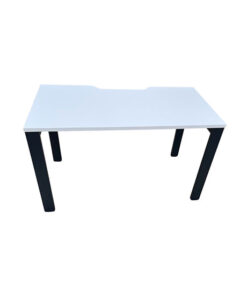 White Desks with with Black Steel Legs
