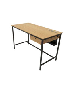 Industrial Oak Rustic Desks + Drawer