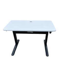 White Desks with Black Cantilever Frame