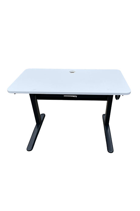 White Desks with Black Cantilever Frame