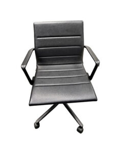 ICF Una Black Leather Chair