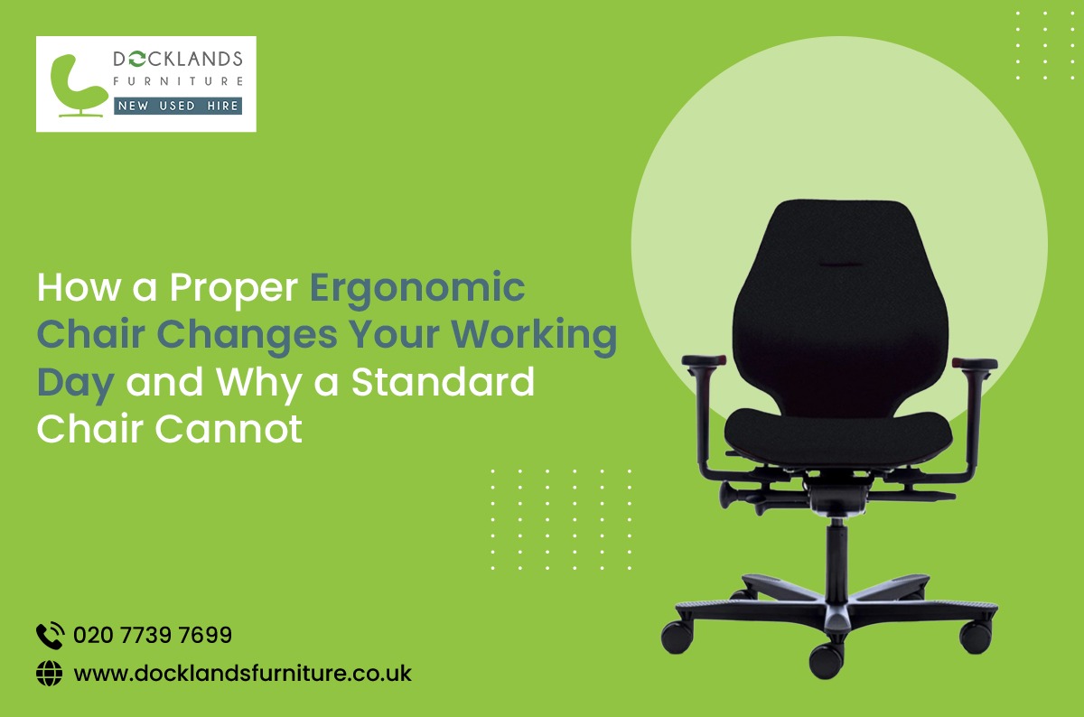 Read more about the article How a Proper Ergonomic Chair Changes Your Working Day and Why a Standard Chair Cannot