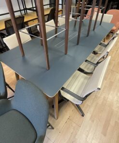 Grey and Oak Meeting Table