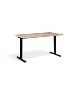 Industrial Rustic Desk with Black T-Shaped Legs